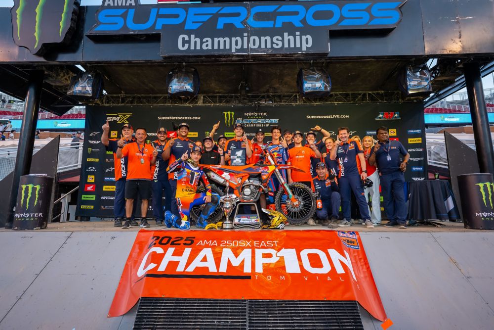 Tom Vialle Wins 2025 250SX East Supercross Championship | KTM